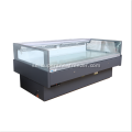 Square Glass Top Open Commercial Fresh Chiller